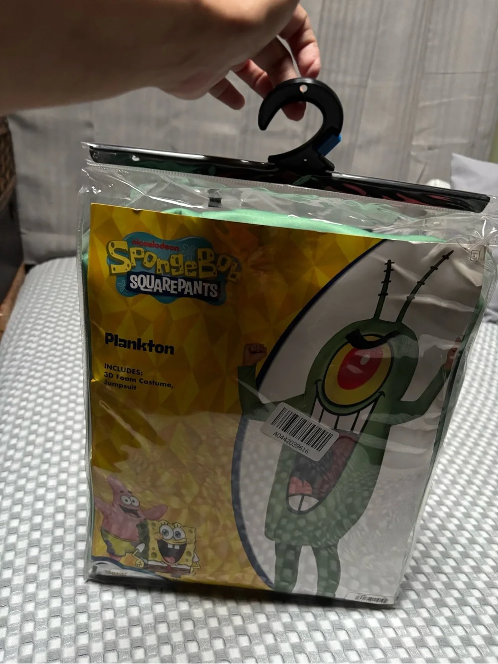 SpongeBob SquarePants Plankton 3D Foam Costume Jumpsuit Child X-Large